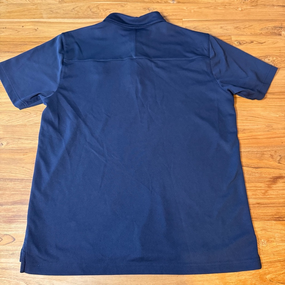 Notre Dame Polo Men’s Large Under Armour Navy Embroidered Logos ND Irish - Picture 2 of 9